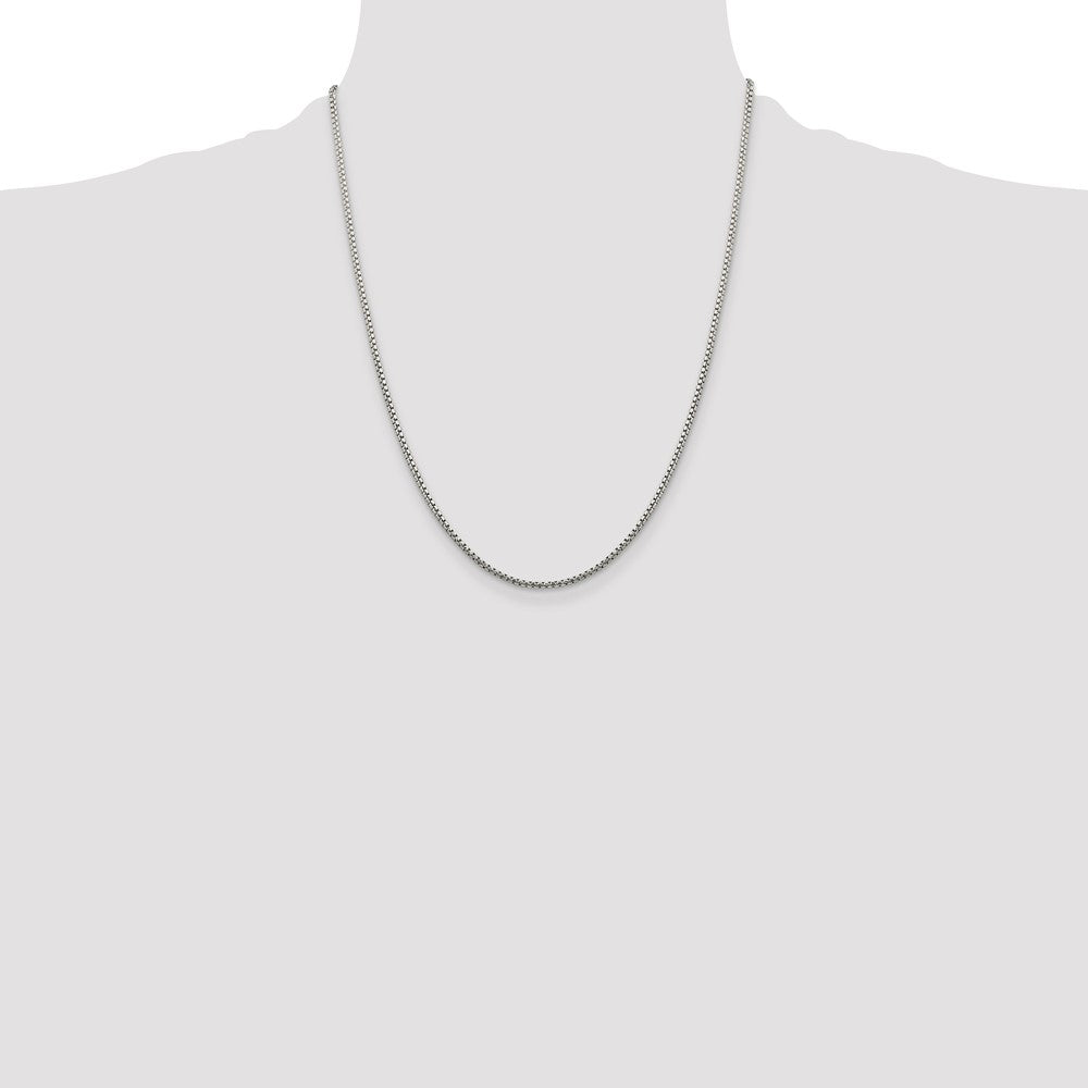 Buy Stylish 1.75mm Diamond-Cut Round Box Chain in Sterling Silver - Affordable Luxury