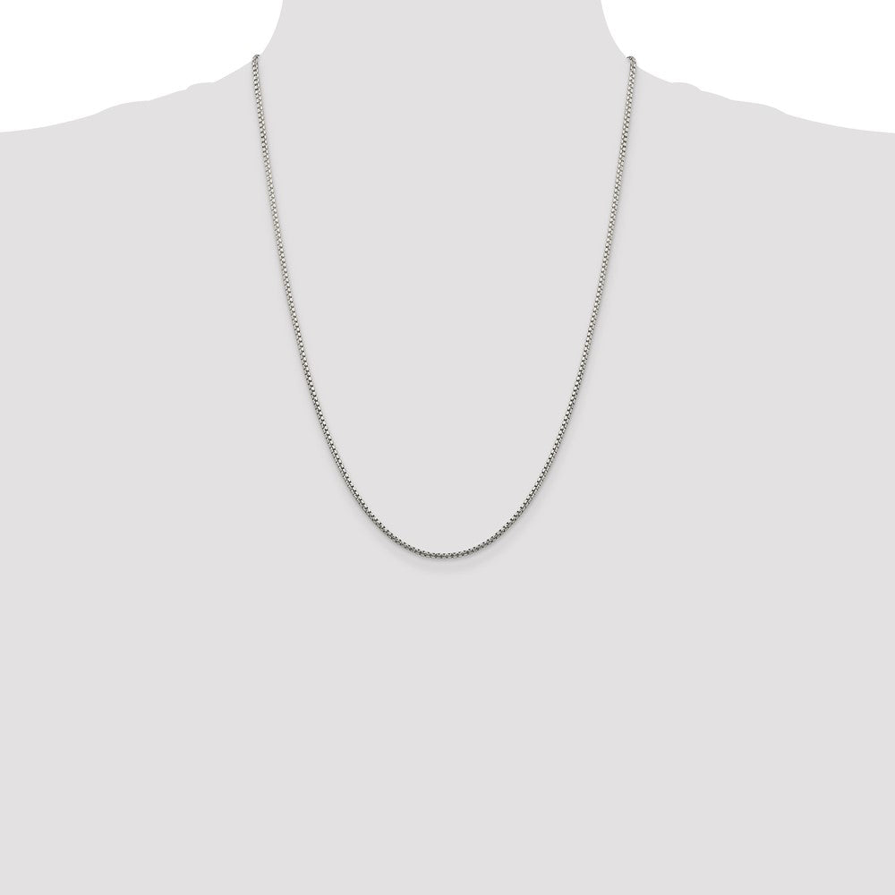 Buy Stylish 1.75mm Diamond-Cut Round Box Chain in Sterling Silver - Affordable!
