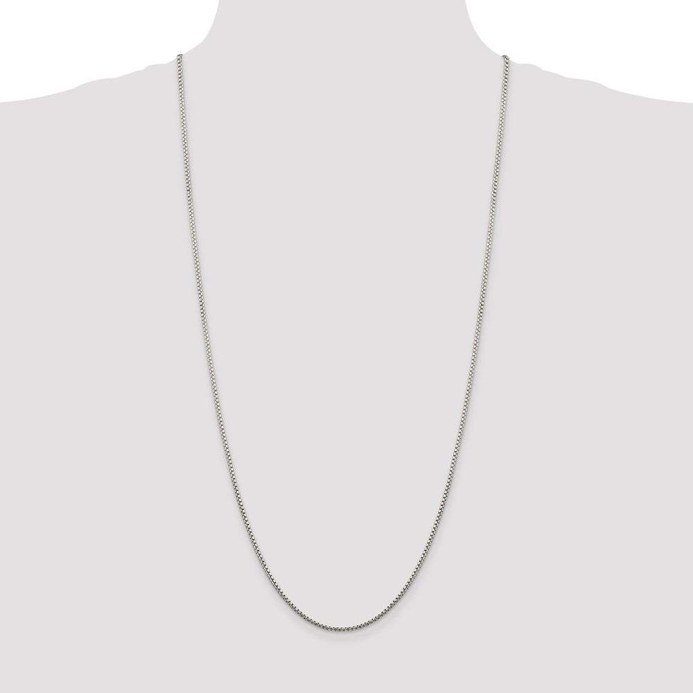 Buy Stylish 1.75mm Diamond-Cut Round Box Chain in Sterling Silver
