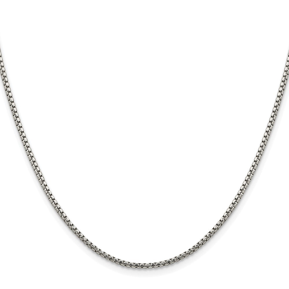 Buy Discounted Rhodium-Plated Sterling Silver 1.75mm Diamond-Cut Chain