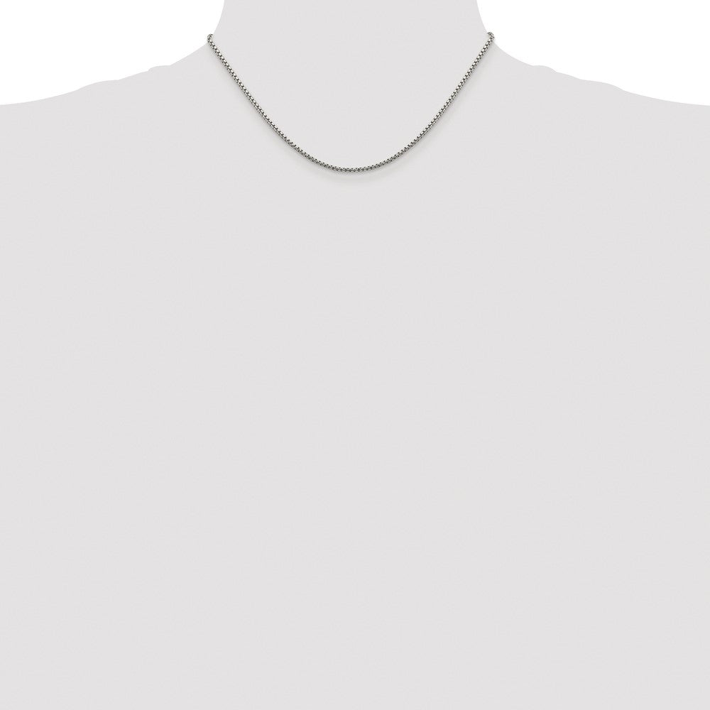 Buy Discounted Rhodium-Plated Sterling Silver 1.75mm Diamond-Cut Chain