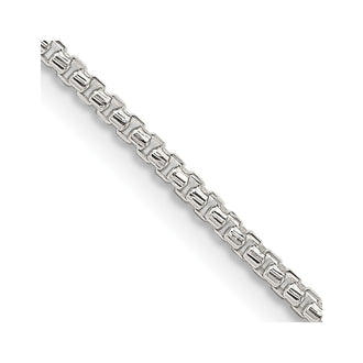 Buy Stylish 1.75mm Diamond-Cut Round Box Chain in Sterling Silver - Affordable Luxury