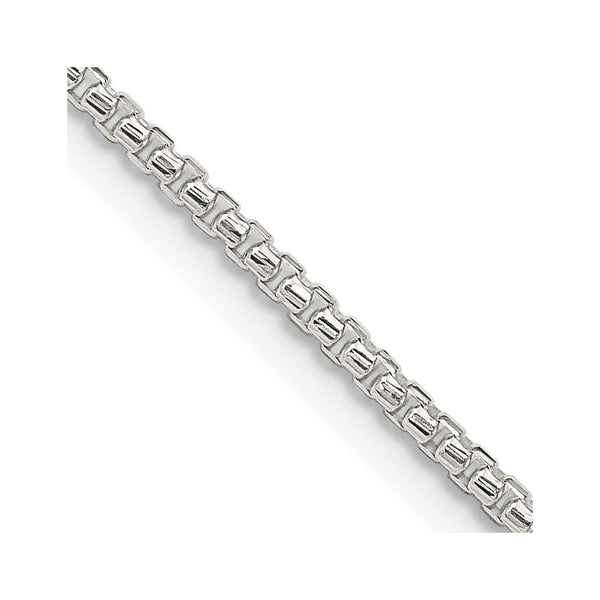 1.75mm Diamond-Cut Round Box Chain in Sterling Silver