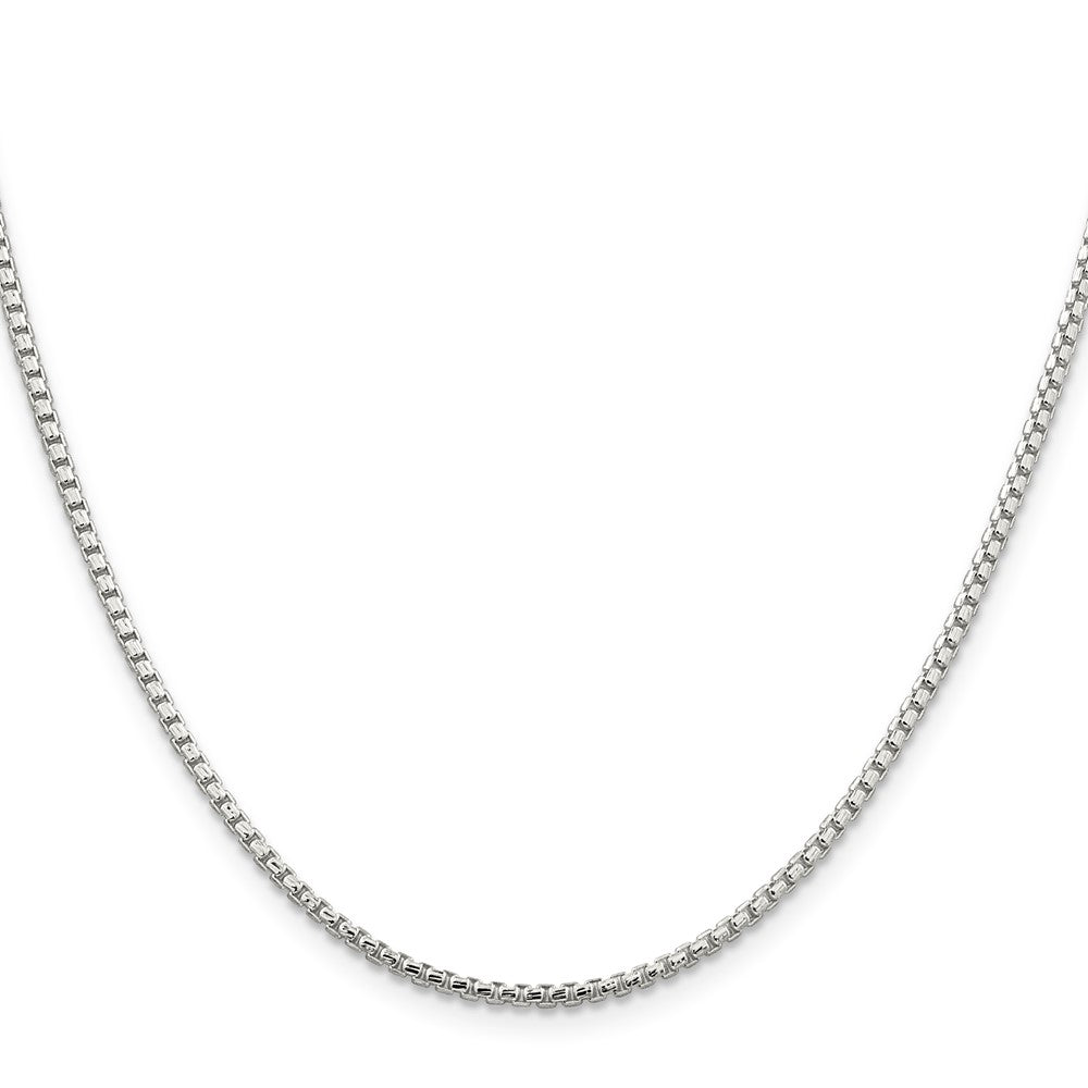 Buy 2mm Diamond-Cut Round Box Chain in Sterling Silver | Stylish & Affordable