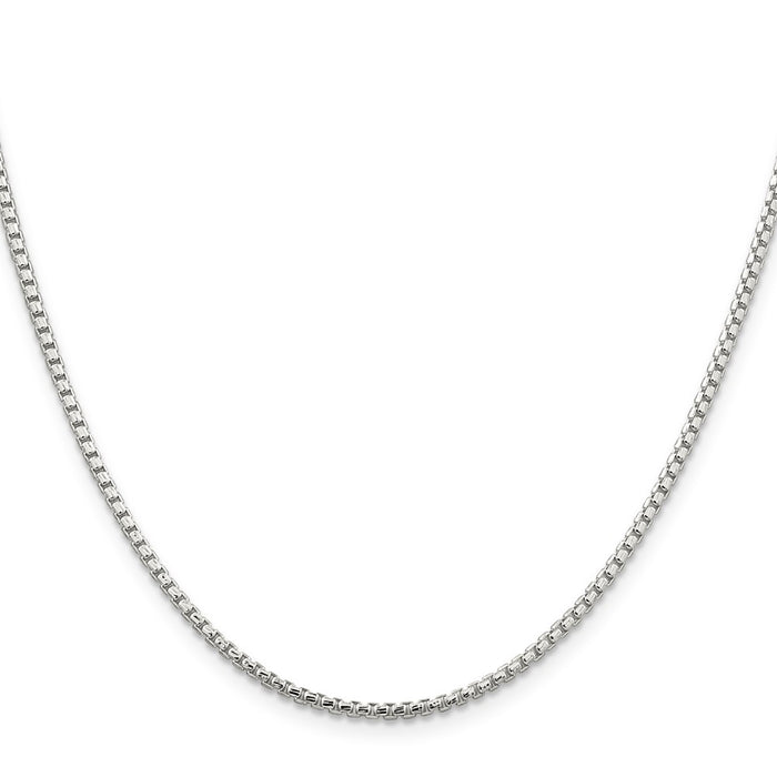 Buy 2mm Diamond-Cut Round Box Chain in Sterling Silver | Stylish & Affordable-2