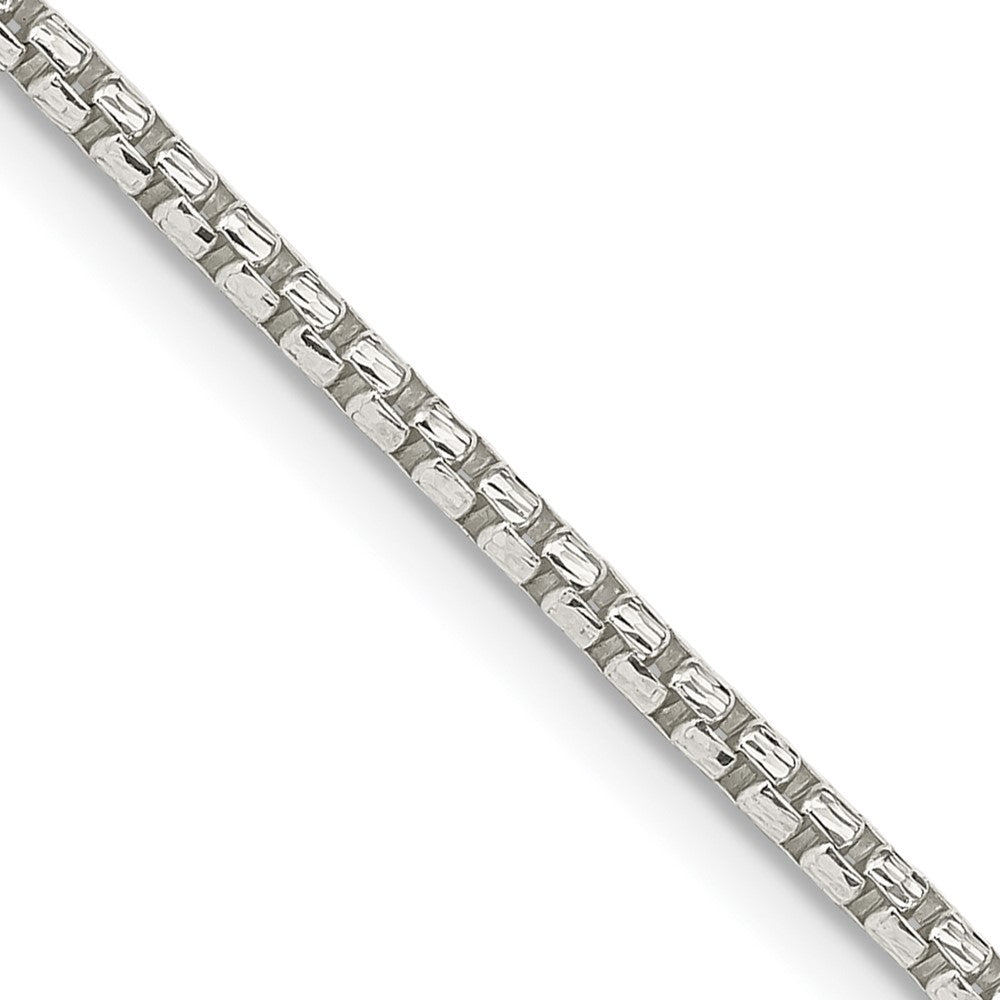 Buy 2mm Diamond-Cut Round Box Chain in Sterling Silver | Stylish & Affordable