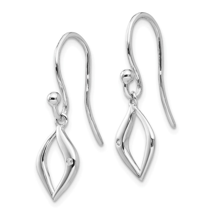 Buy Stylish White Ice Rhodium-Plated Sterling Silver Diamond Earrings | 14K-2