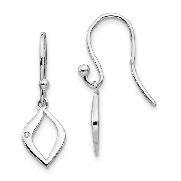 White Ice Rhodium-Plated Sterling Silver Diamond Earrings - 14K - Style GR1-1009702