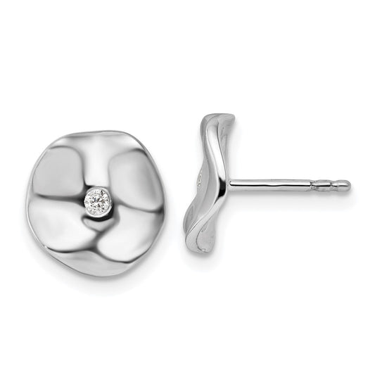 Shop Exclusive White Ice Rhodium-Plated Sterling Silver Diamond Earrings, 1.5"