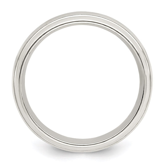 Order Stylish 6mm Polished Sterling Silver Band - Size 8, Affordable Luxury