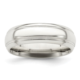 Buy Stylish Sterling Silver 6mm Polished Domed Band - Size 11.5, Affordable!