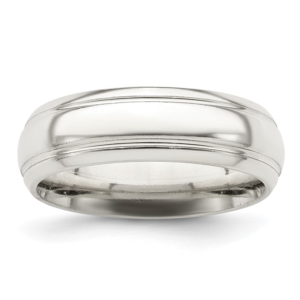 Order Stylish 6mm Polished Sterling Silver Band - Size 8, Affordable Luxury