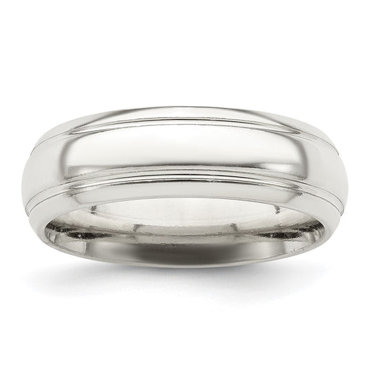Order Stylish 6mm Polished Sterling Silver Band - Size 8, Affordable Luxury