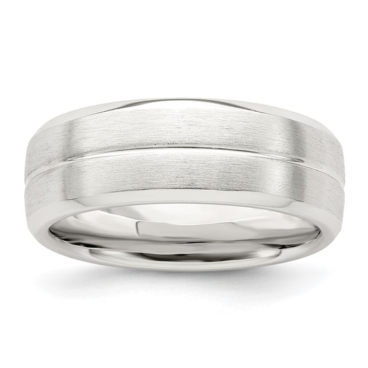 Shop Stylish Sterling Silver 7mm Brushed Domed Ring - Size 12, Affordable Luxury!