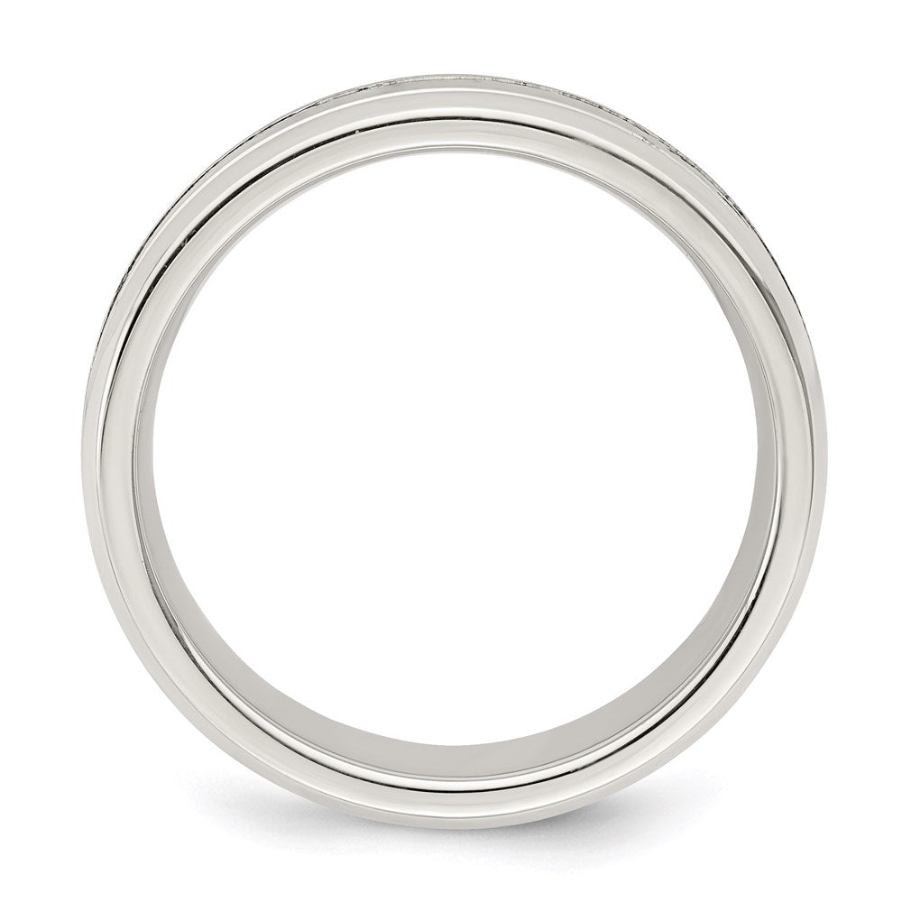 Buy Stylish Sterling Silver 6mm Polished Fancy Ring - Size 11.5, Affordable!