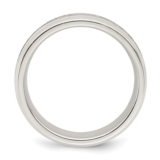 Buy Stylish Sterling Silver 6mm Polished Fancy Ring - Size 11.5, Affordable!