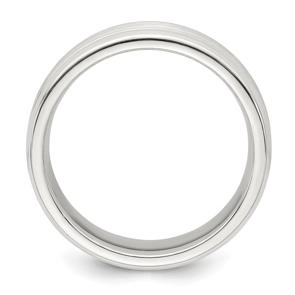 Buy Stylish 6mm Sterling Silver Beveled Edge Ring - Size 13.5, Affordable Price