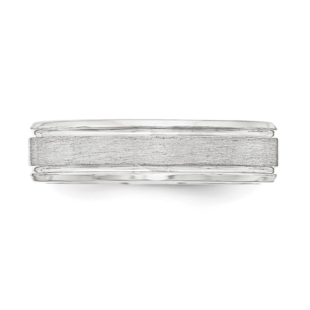 Buy Stylish 6mm Sterling Silver Beveled Edge Ring - Size 13.5, Affordable Price