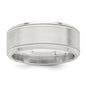 Exclusive 6mm Sterling Silver Beveled Edge Fancy Band - Size 11, Stylish Value-3