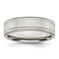 Shop Exclusive Sterling Silver 6mm Brushed Flat Band - Size 10.5, Stylish Design-2