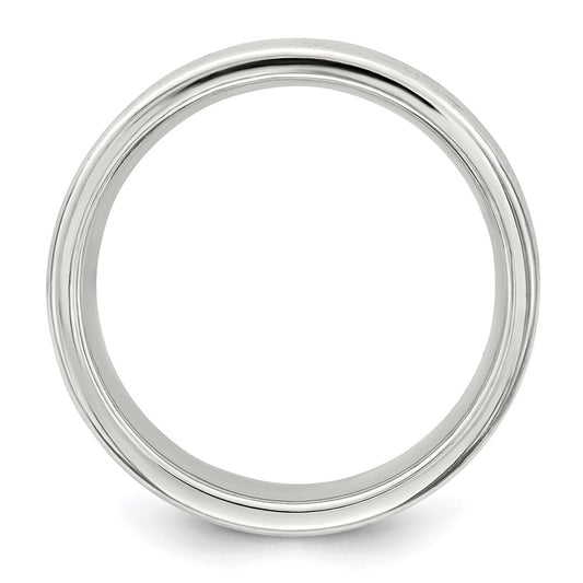 Exclusive 7mm Polished 5-Row Fancy Band in Sterling Silver - Stylish Value!