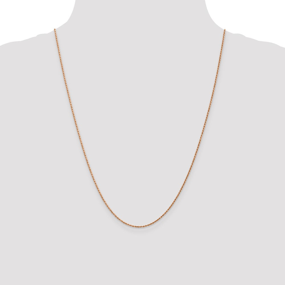 Buy Exclusive 24-Inch 14K Rose Gold Diamond-Cut Rope Chain - Affordable Luxury