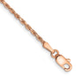 Shop Exclusive 14K Rose Gold 7-Inch Diamond-Cut Man-Made Rope Chain, Stylish!-6