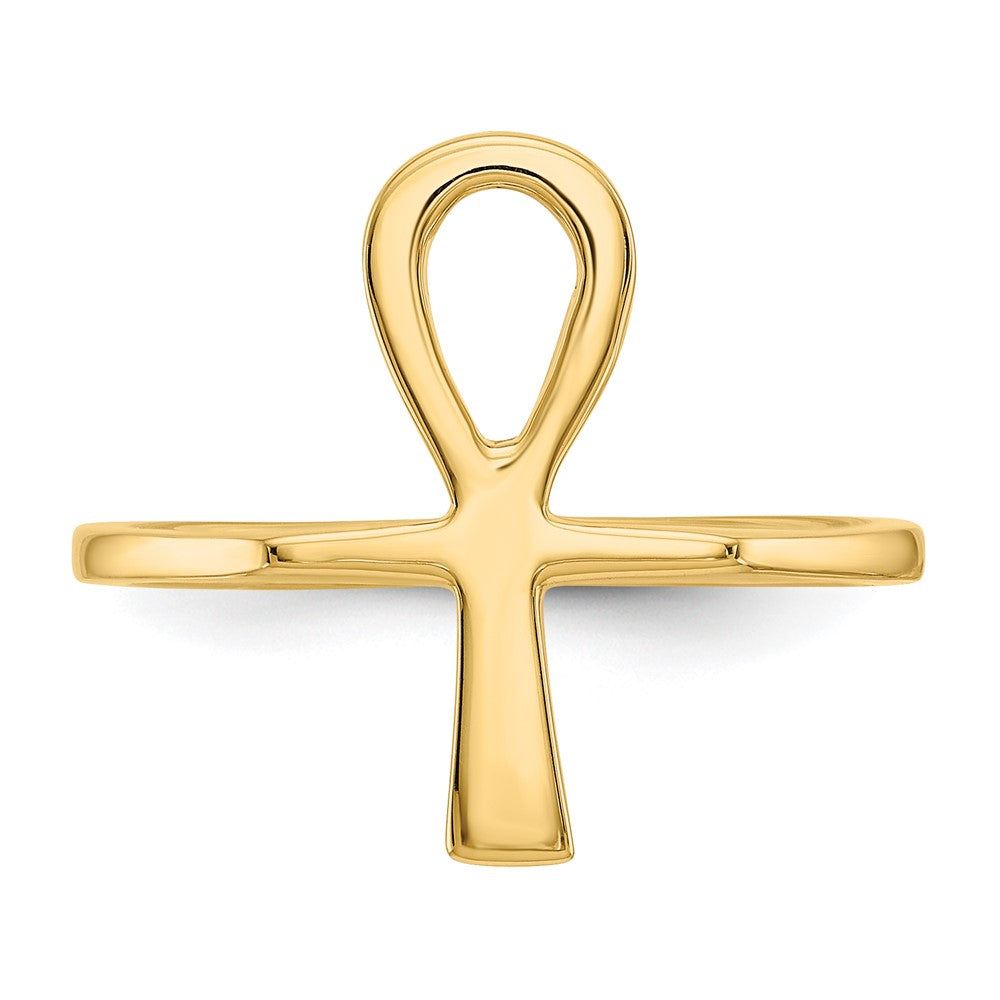 Shop Stylish 14K Gold Polished Ankh Egyptian Cross Ring - High-Quality Design