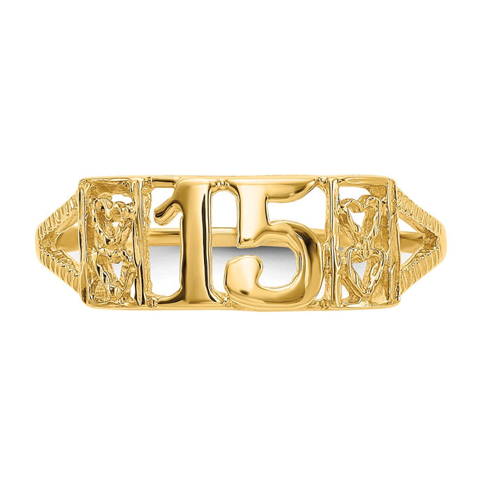 Buy Exclusive 14K Gold Ring - Size 15, Stylish Luxury Jewelry at Great Value-4