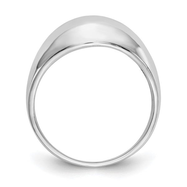 14K White Gold Smooth Dome Ring - Style GR1-1010202