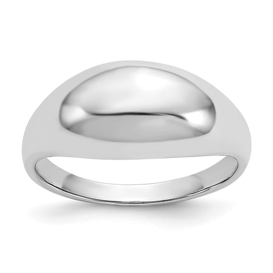 Shop Exclusive 14K White Gold Smooth Dome Ring - Stylish & Affordable Luxury