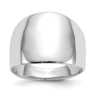 Buy Stylish 14K White Gold Smooth Dome Ring - Affordable Luxury for Every Occasion