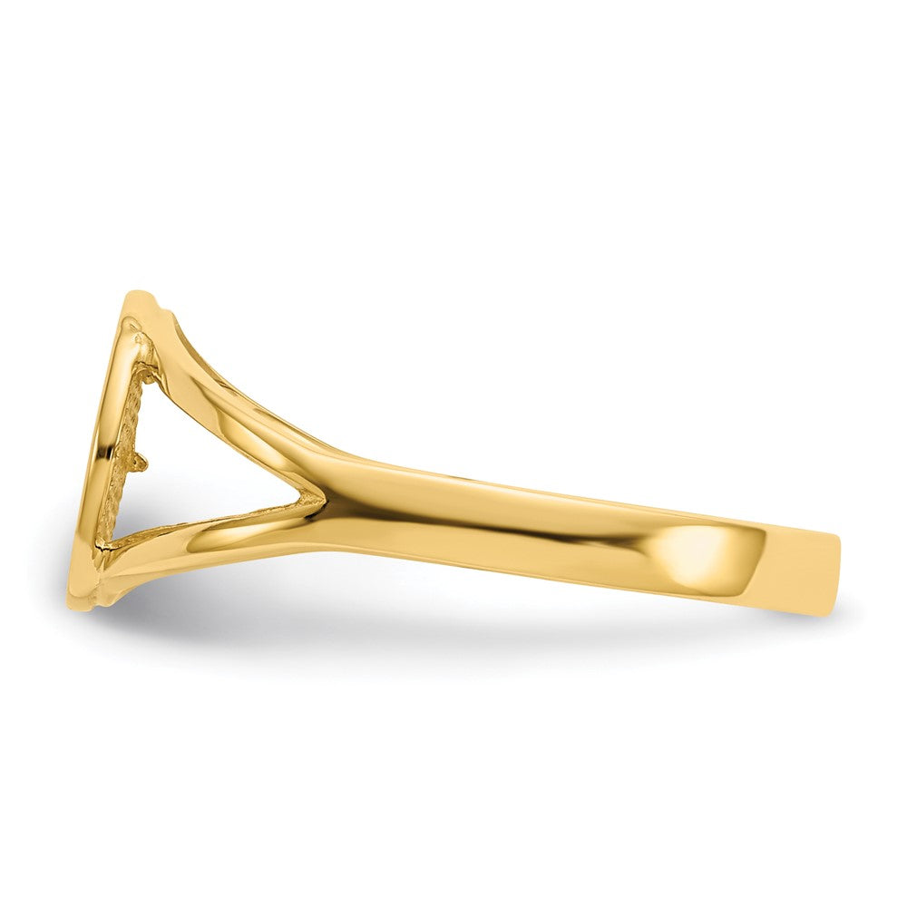 Buy Exclusive 14K Polished Angel Wing Ring - Stylish & Affordable Jewelry