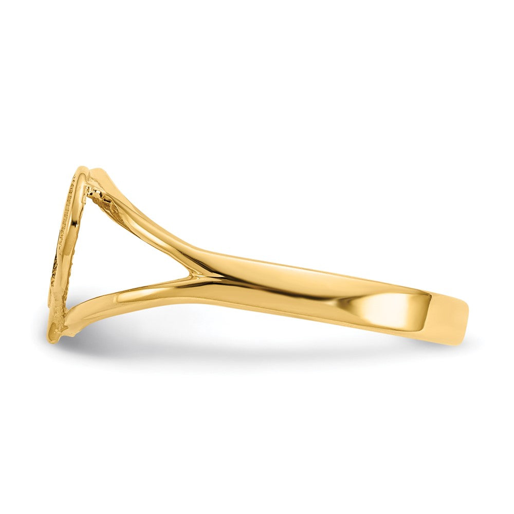 Shop Exclusive 14K Gold Polished Heart Ring for Mom - Stylish & Affordable Gift