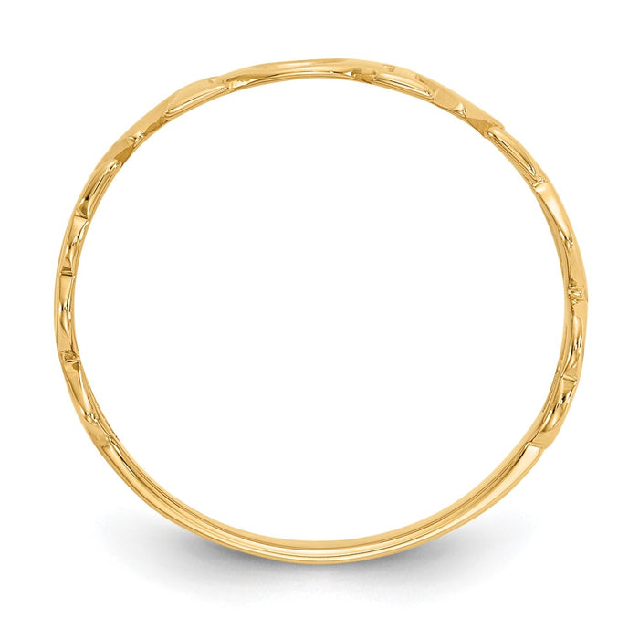 High-Quality 14K Gold Polished Mother's Ring - Stylish & Affordable Luxury-2