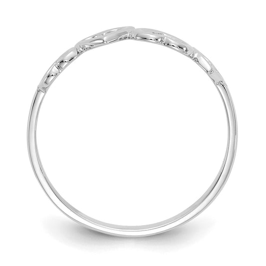 Exclusive 14K White Gold Heart-Shaped Ring | Stylish & Affordable Luxury