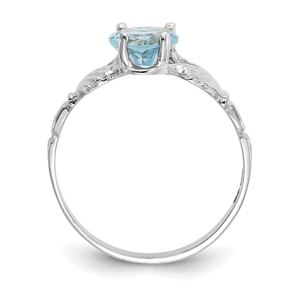 Exclusive 14K White Gold Claddagh Ring with December CZ Birthstone - Stylish Value!