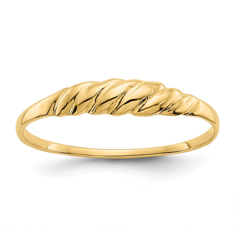 High-Quality 14K Textured Dome Ring - Stylish Design for Every Occasion