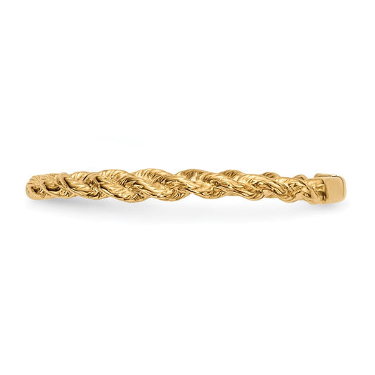 High-Quality 14K Gold Polished Twisted Rope Band - Stylish & Affordable!
