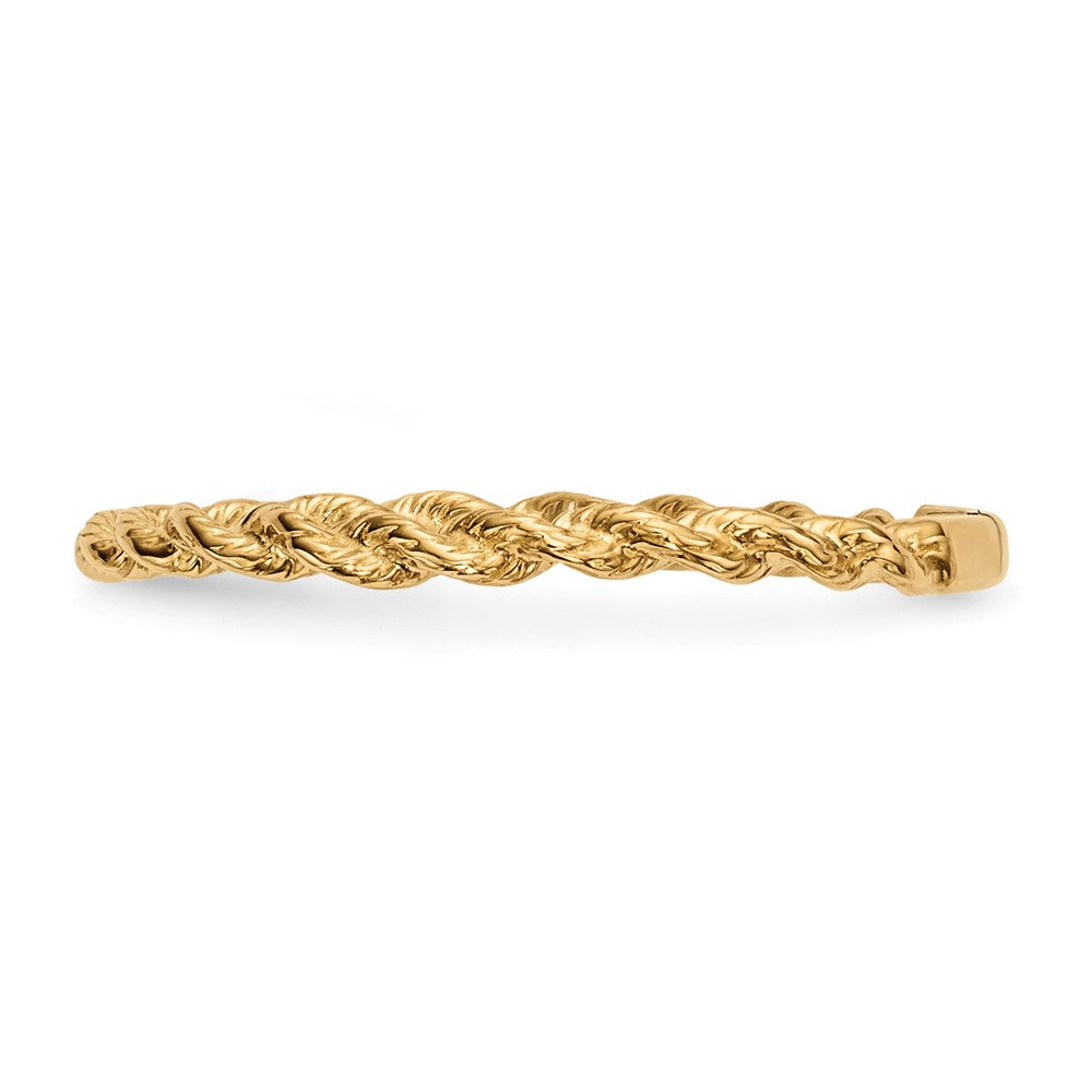 High-Quality 14K Gold Polished Twisted Rope Band - Stylish & Affordable Design