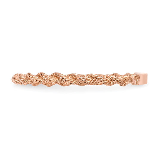 Shop Stylish 14K Rose Gold Polished Twisted Rope Band - Affordable Luxury