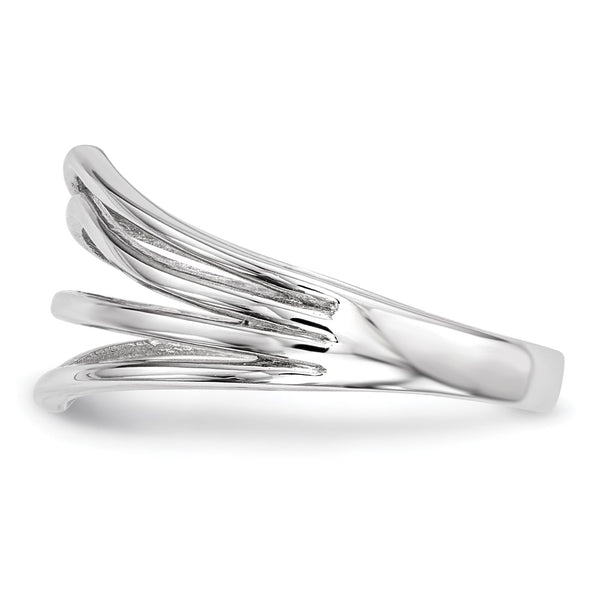 14K White Gold Sleek 4-Bar Ring