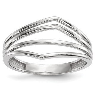 Buy 14K White Gold Sleek 4-Bar Ring - Stylish Design, Luxury at Value Price!