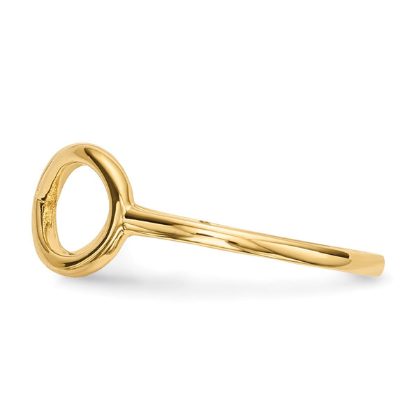 14K Gold Shiny Infinity Band