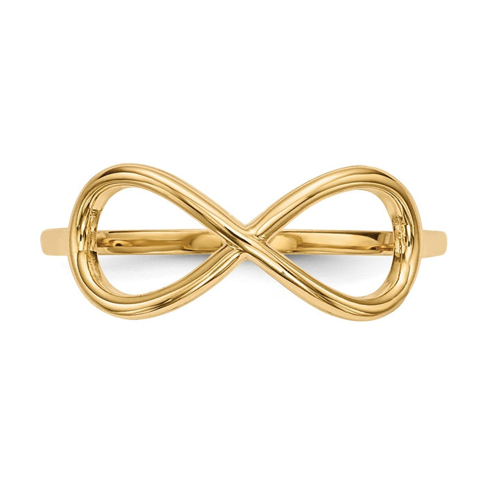 High-Quality 14K Gold Shiny Infinity Band - Stylish Design for Every Occasion-3