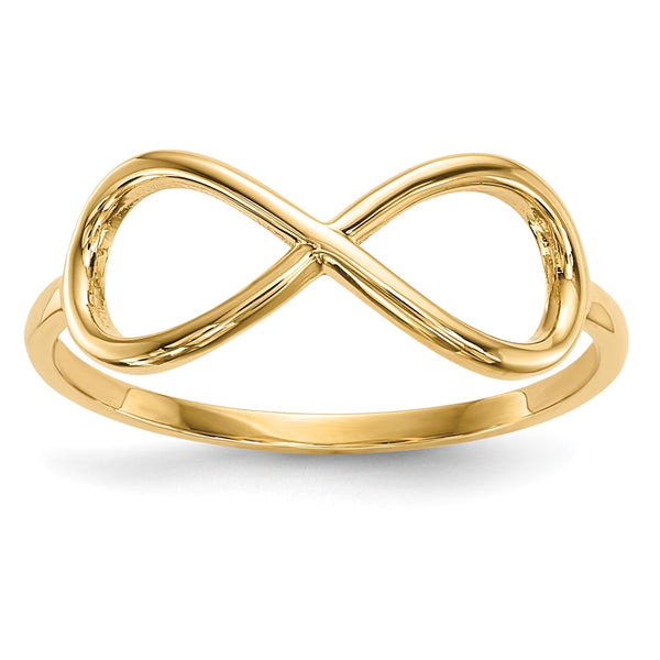 14K Gold Shiny Infinity Band