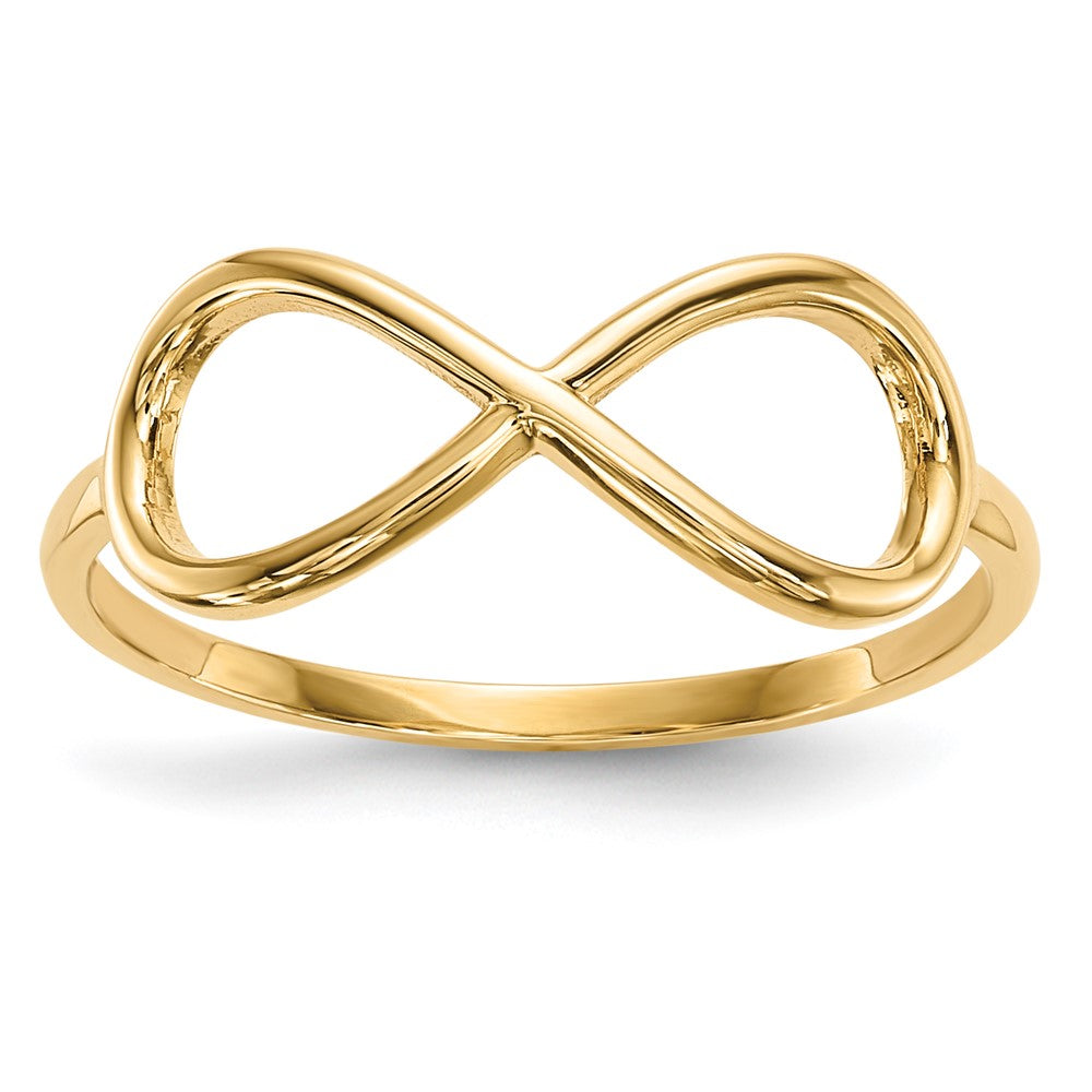 High-Quality 14K Gold Shiny Infinity Band - Stylish Design for Every Occasion