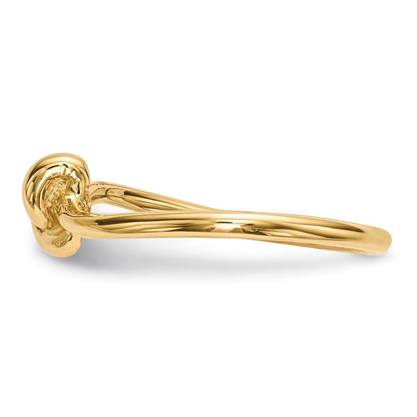 14K Gold Polished Knot Ring