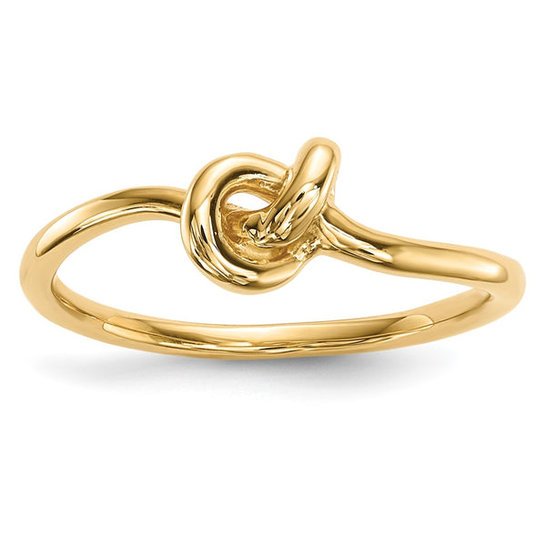 14K Gold Polished Knot Ring