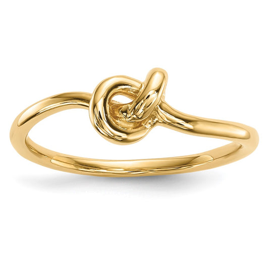 Shop Exclusive 14K Gold Polished Knot Ring - Stylish & Affordable Luxury!